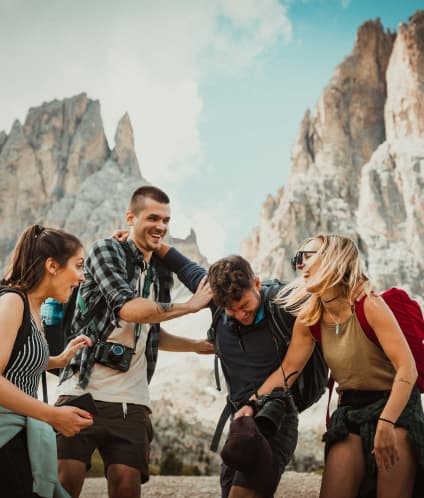 A family enjoying a luxury yet budget-friendly travel adventure in the mountains, creating unforgettable vacation memories with Adventure Atlas Global."